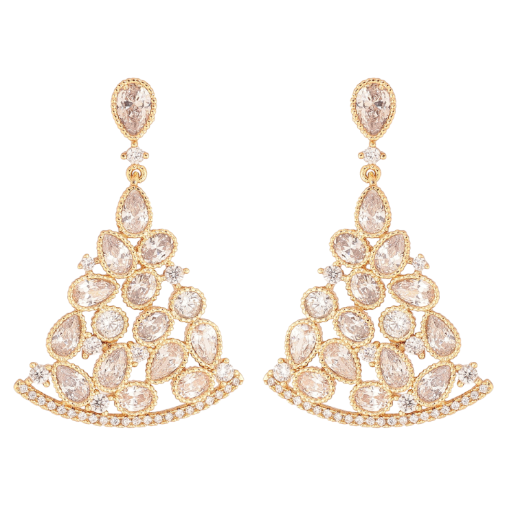 Сережки Xuping JEAN GOUJON Позолота 18K пусети «Розкішні підвіски з інкрустацією кристалами» фото №10 Сережки Xuping JEAN GOUJON Позолота 18K пусети «Розкішні підвіски з інкрустацією кристалами» фото №10