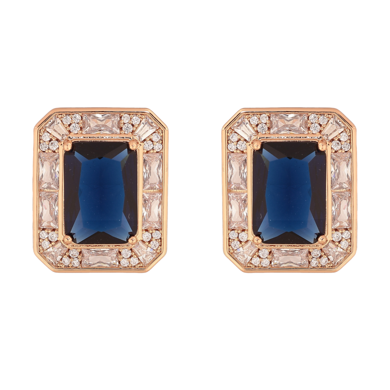 Серьги Xuping JEAN GOUJON Позолота 18K пусеты Синие кристаллы в обрамлении фото №1 Серьги Xuping JEAN GOUJON Позолота 18K пусеты Синие кристаллы в обрамлении фото №1