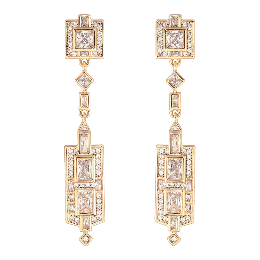 Серьги Xuping JEAN GOUJON Позолота 18K пусеты Подвески с инкрустацией кристаллами фото №1 Серьги Xuping JEAN GOUJON Позолота 18K пусеты Подвески с инкрустацией кристаллами фото №1