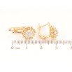 Серьги Xuping Позолота 18K английский замок Цветочки с кристаллами фото №2 Серьги Xuping Позолота 18K английский замок Цветочки с кристаллами фото №2