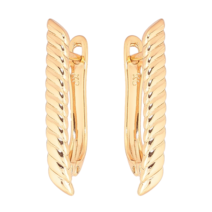 Серьги Xuping Позолота 18K английский замок Декоративный узор фото №18