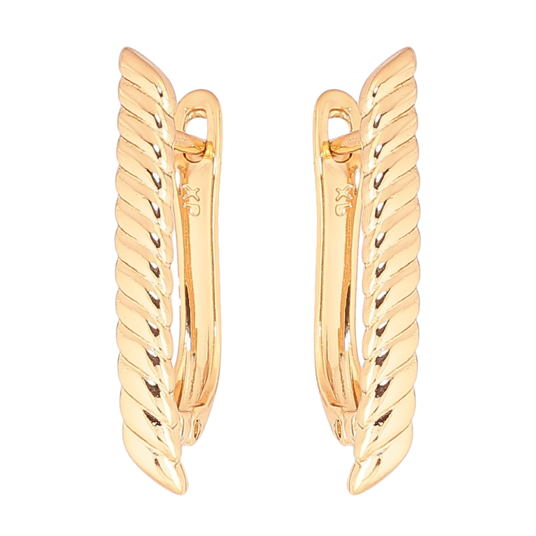 Серьги Xuping Позолота 18K английский замок Декоративный узор фото №1