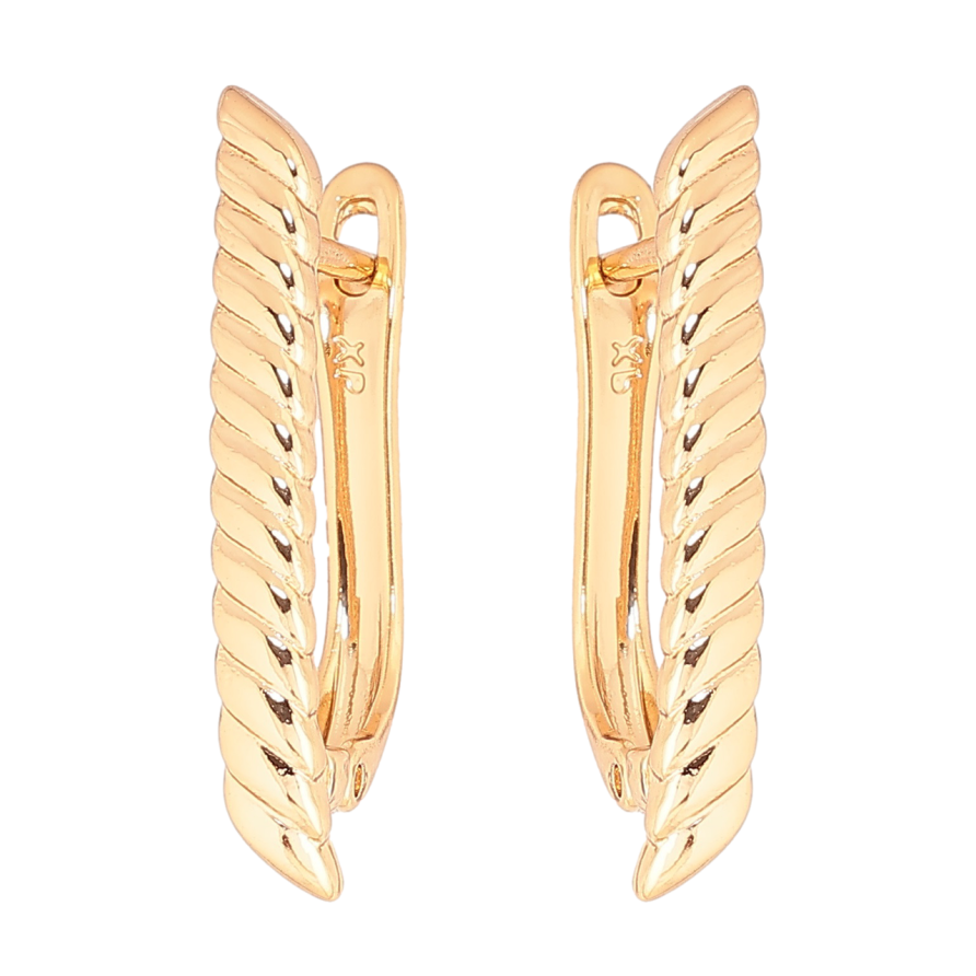 Серьги Xuping Позолота 18K английский замок Декоративный узор фото №1