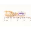 Серьги Xuping Позолота 18K английский замок Подвески с радужными кристаллами фото №2