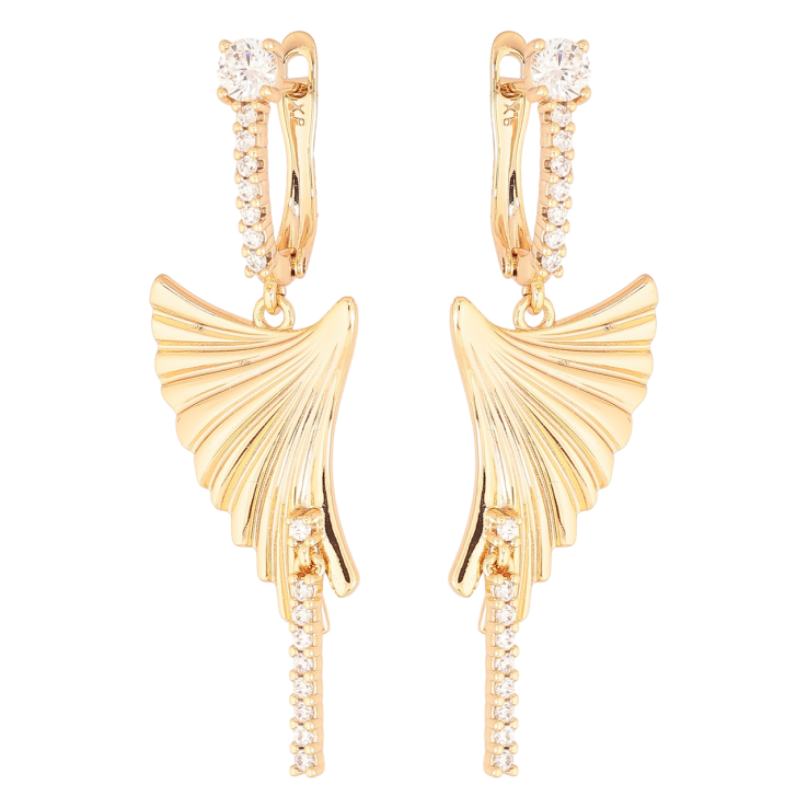 Серьги Xuping Позолота 18K английский замок Декоративные подвески фото №10