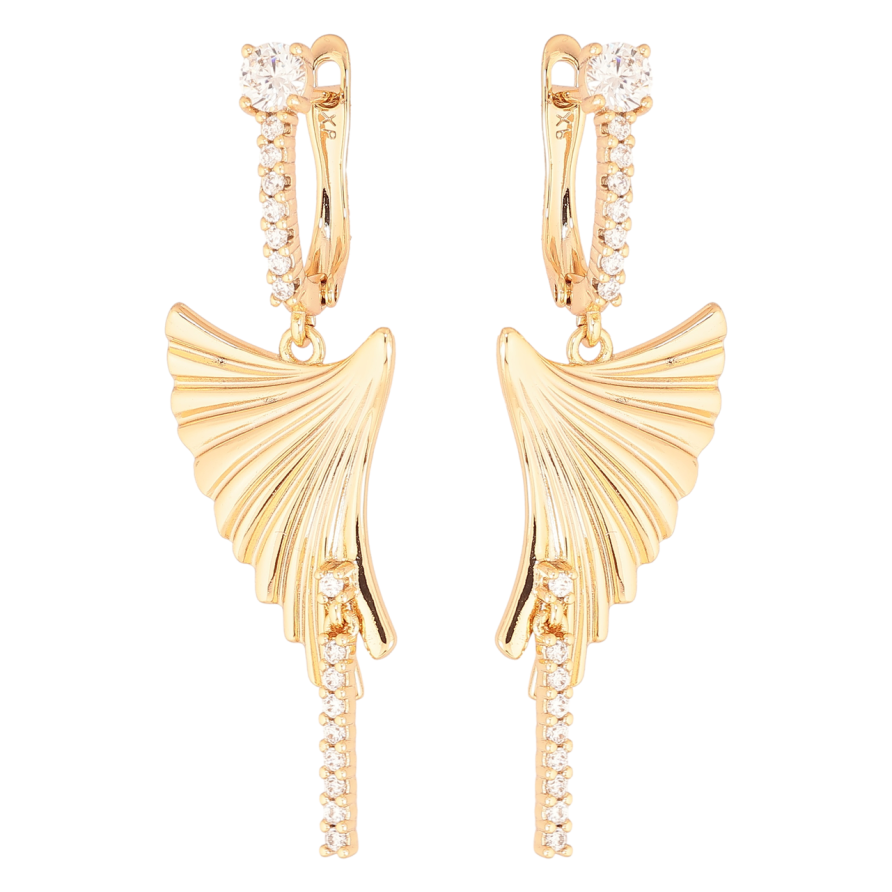 Серьги Xuping Позолота 18K английский замок Декоративные подвески фото №1