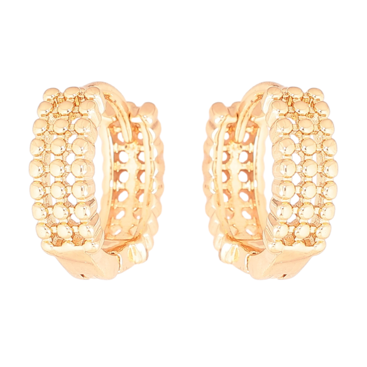 Сережки Xuping Позолота 18K колечка «Декоративний візерунок» фото №22