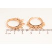 Сережки Xuping Позолота 18K колечка «Промінчики» фото №2