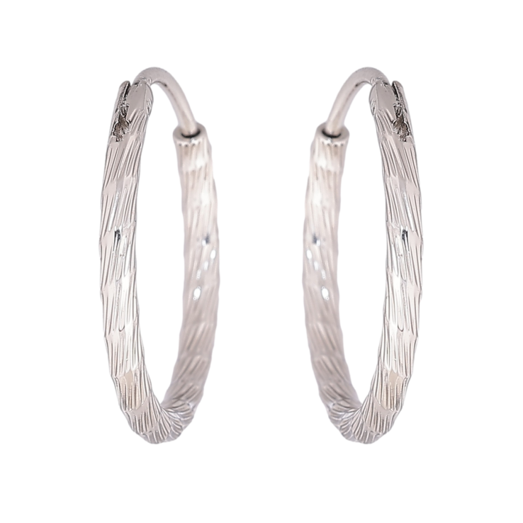 Серьги Xuping Родий кольца (конго) Декоративный узор ø 2см фото №23