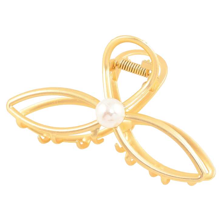 Краб металлический Узор с жемчужиной длина 10см фото №21