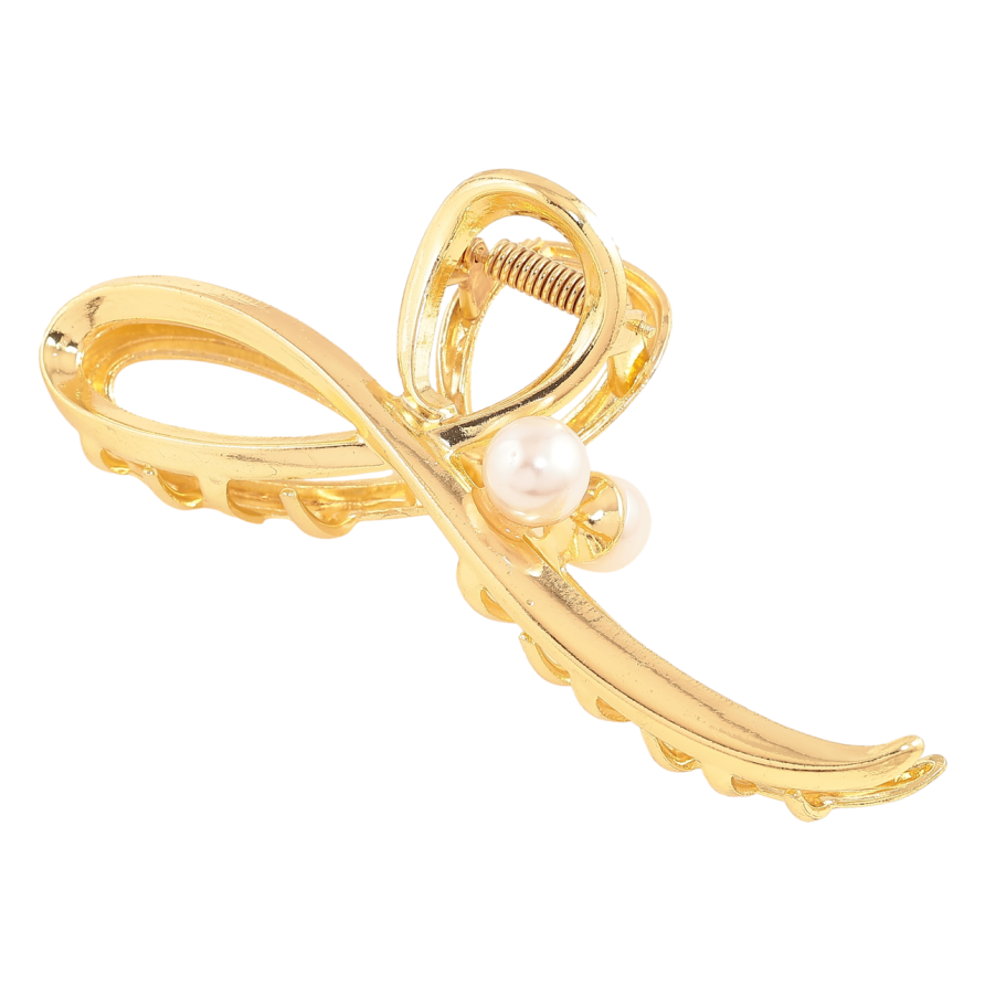 Краб металевий «Петелька з перлиною» довжина 11.5см фото №1