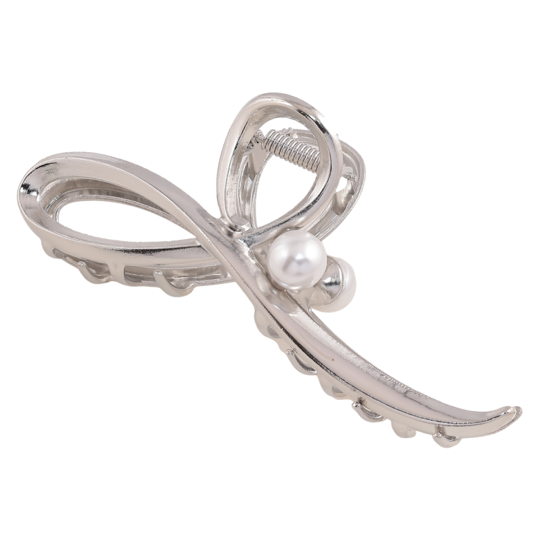 Краб металлический Петелька с жемчужиной длина 11.5см фото №1