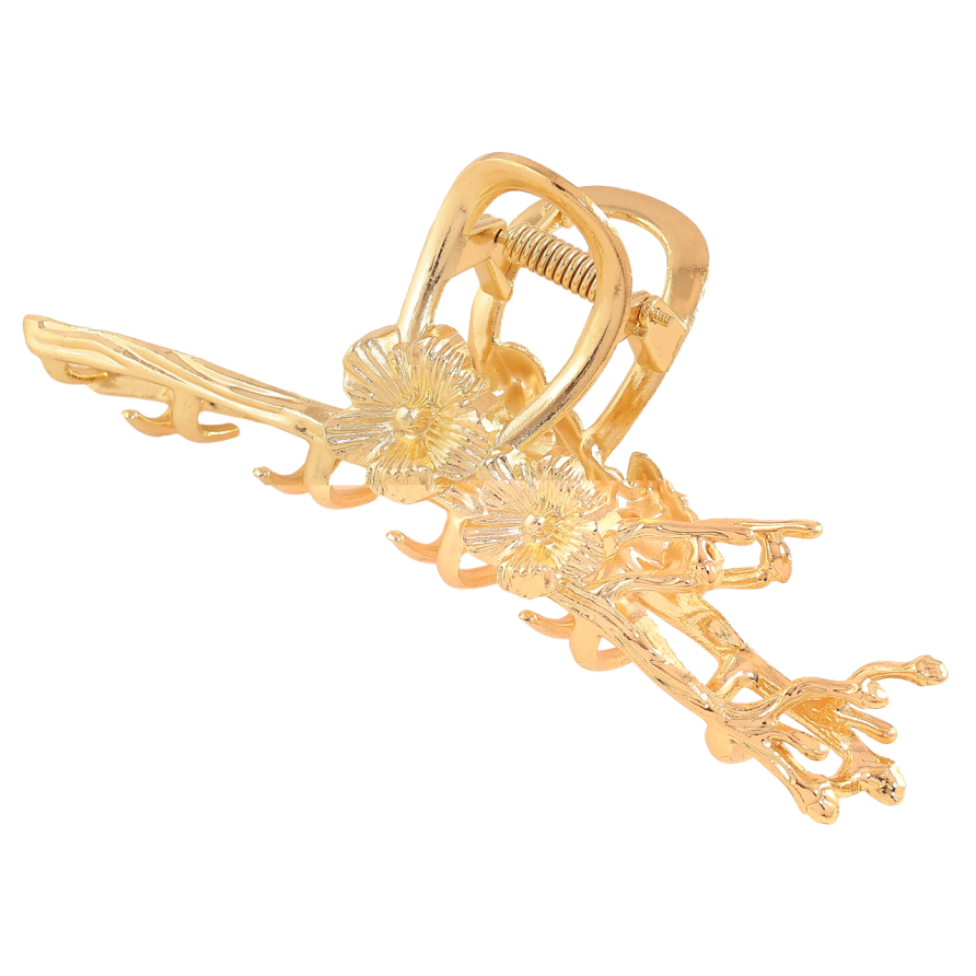 Краб металевий «Квітковий візерунок» довжина 11см фото №1 Краб металевий «Квітковий візерунок» довжина 11см фото №1