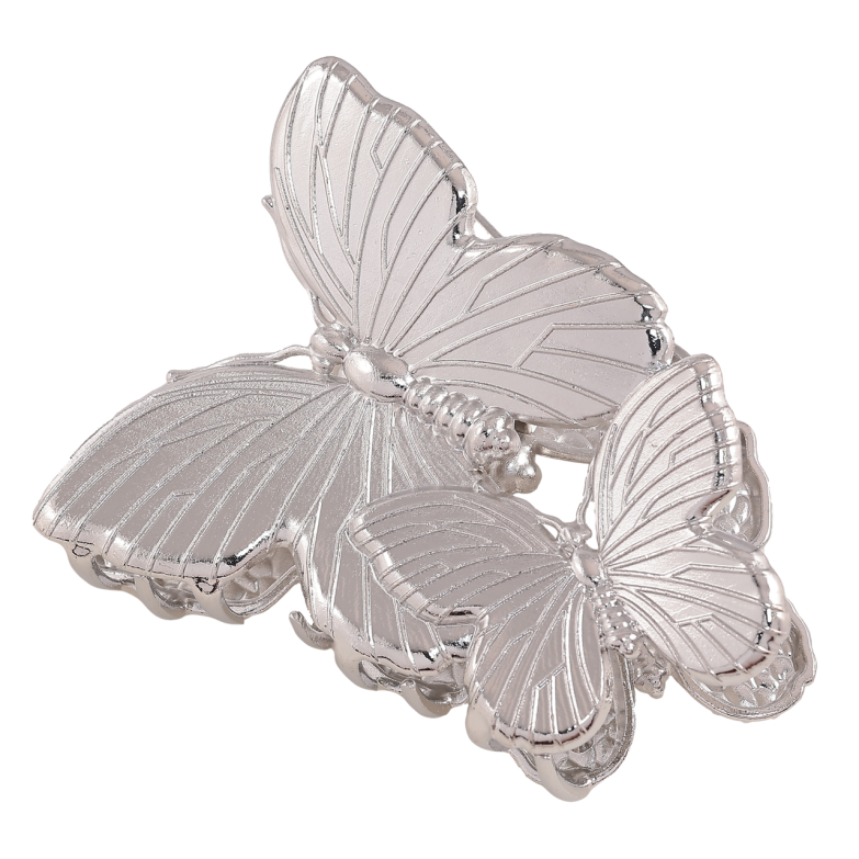 Краб металлический Бабочки длина 8.5см фото №2