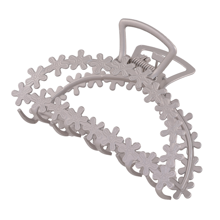 Краб металевий «Квітковий візерунок, матове покриття» довжина 9.5см фото №13