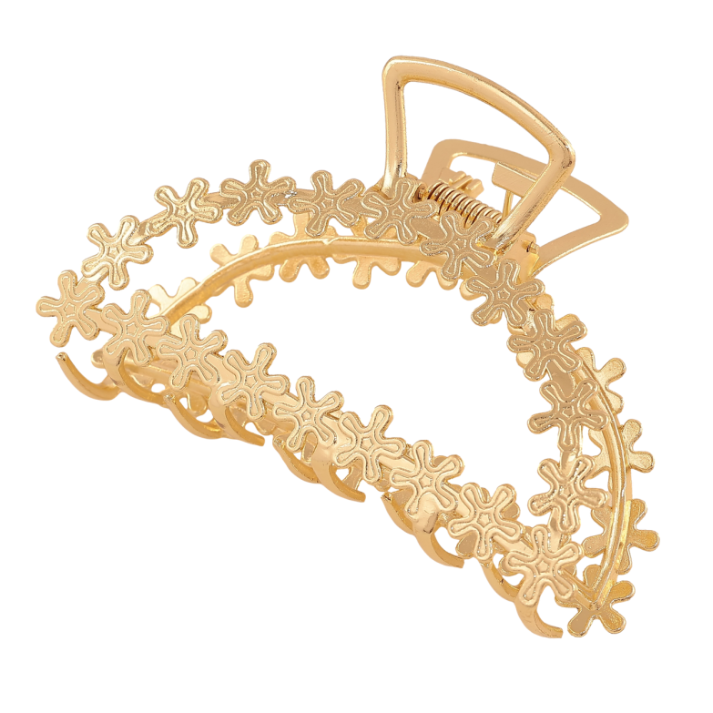 Краб металевий «Квітковий візерунок» довжина 9.5см фото №1