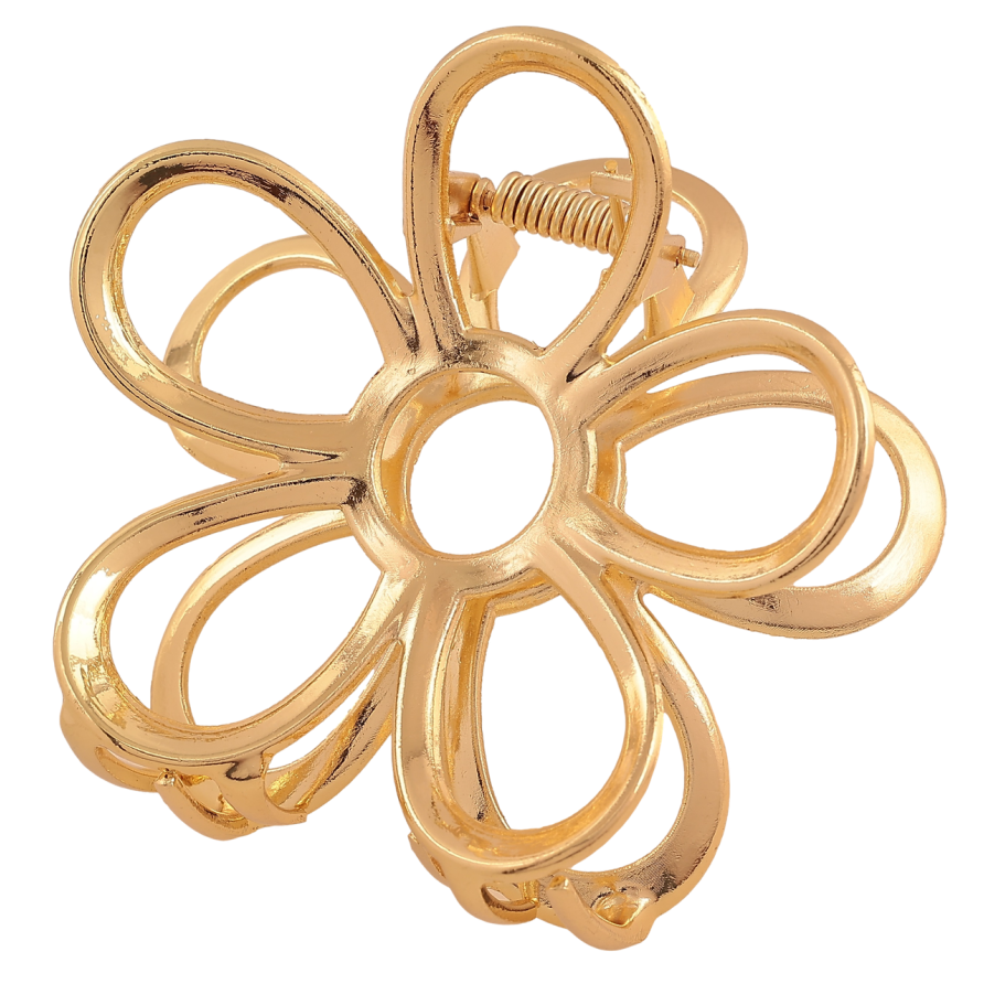 Краб металевий «Квітка» довжина 7.5см фото №1 Краб металевий «Квітка» довжина 7.5см фото №1