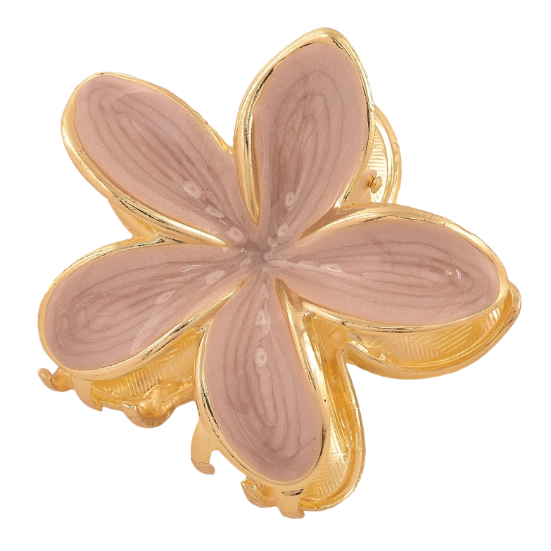 Краб металевий «Квітка з покриттям емаллю» довжина 7.5см фото №4