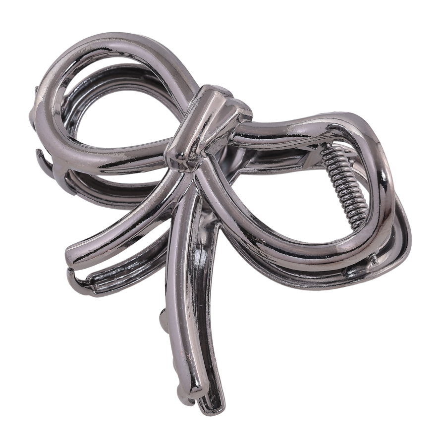 Краб металевий «Бант» довжина 8см фото №1 Краб металевий «Бант» довжина 8см фото №1