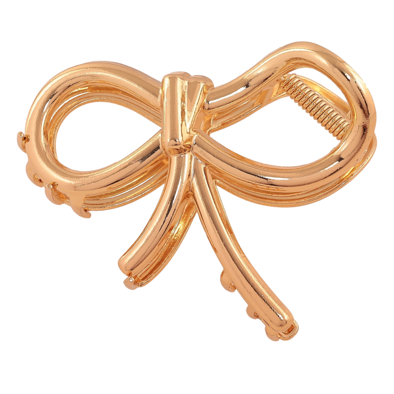 Краб металевий «Бант» довжина 8см фото №1 Краб металевий «Бант» довжина 8см фото №1