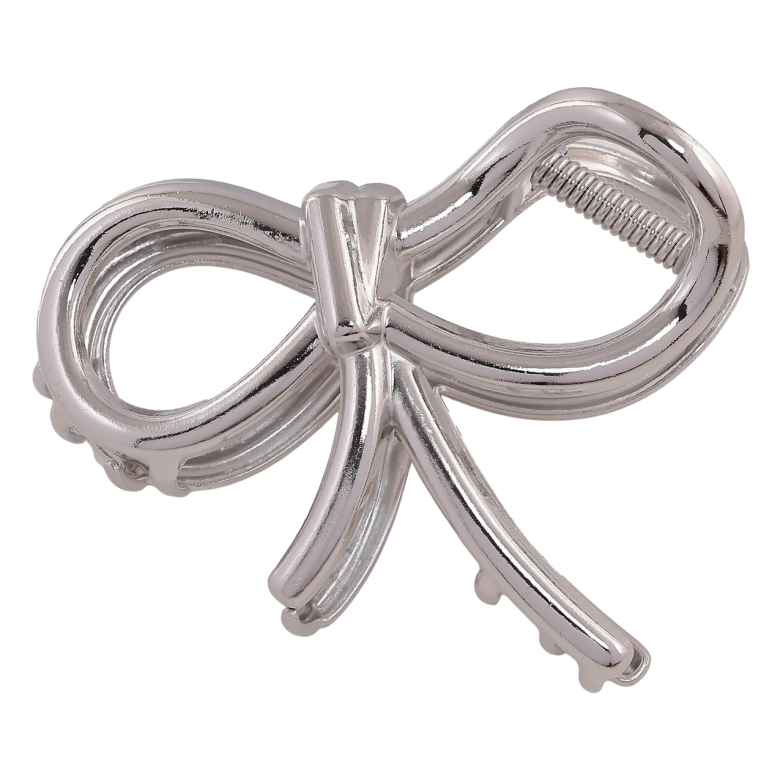 Краб металевий «Бант» довжина 8см фото №1 Краб металевий «Бант» довжина 8см фото №1