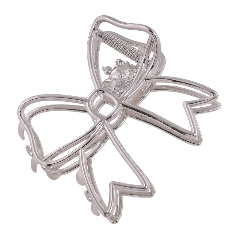 Краб металевий «Бант з кішкою» довжина 6х7см фото №2