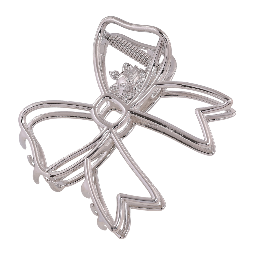 Краб металевий «Бант з кішкою» довжина 6х7см фото №1