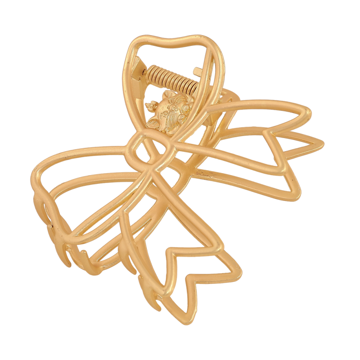 Краб металевий «Бант з кішкою, матове покриття» довжина 6х7см фото №21