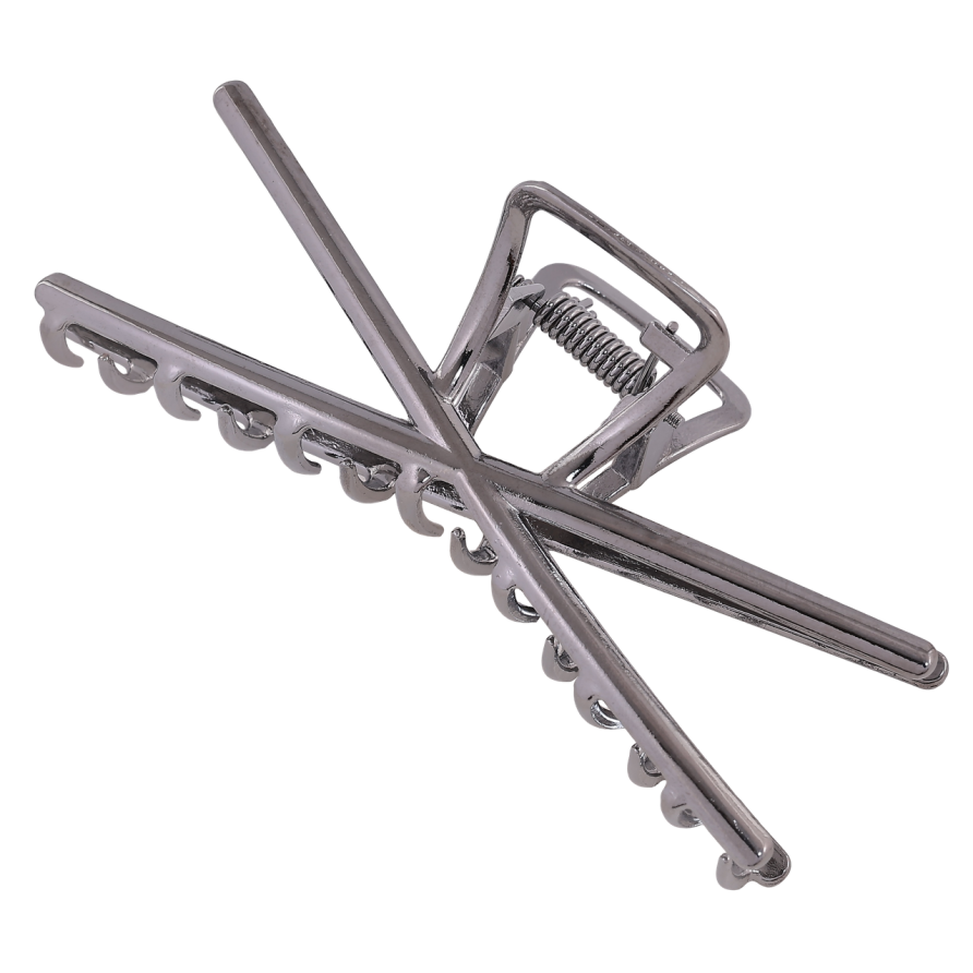 Краб металевий «Схрещені лінії» довжина 10см фото №1