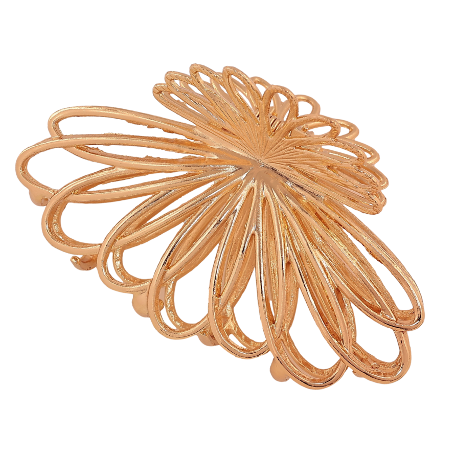 Краб металевий «Квітка» довжина 8,5см фото №1 Краб металевий «Квітка» довжина 8,5см фото №1