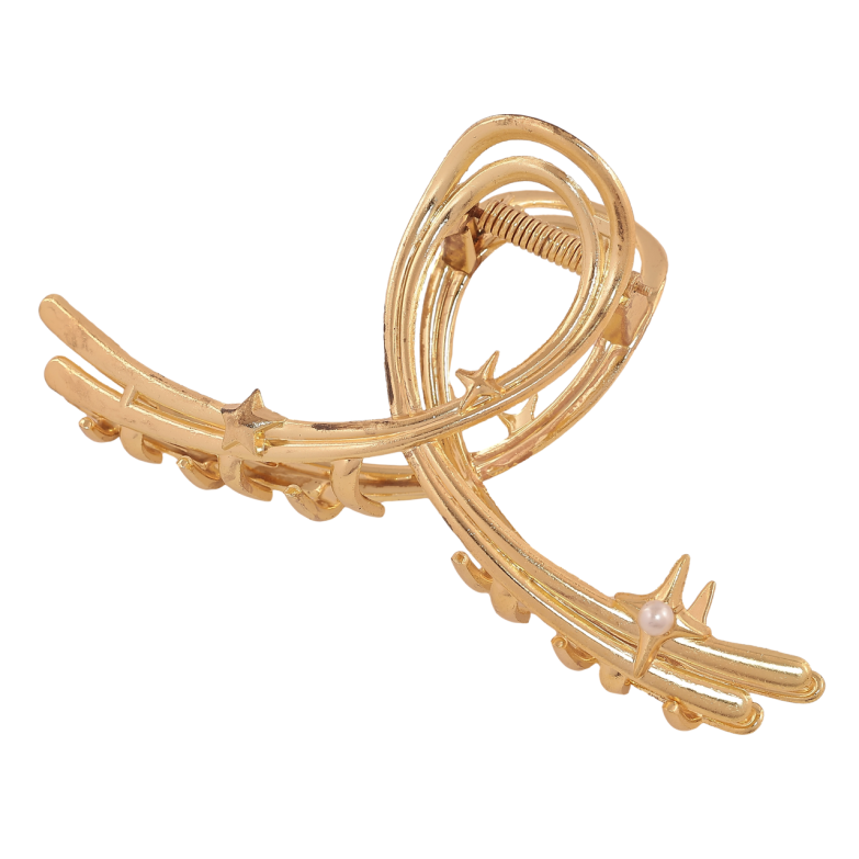 Краб металевий «Петелька з зірками» довжина 12,5см фото №1