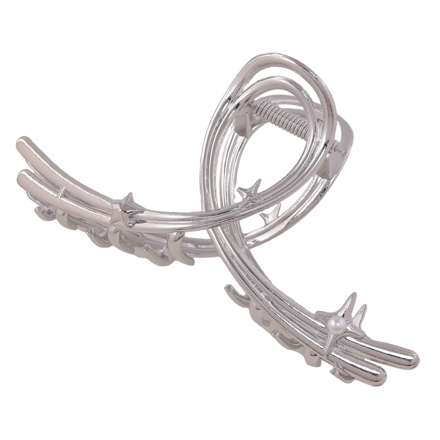 Краб металевий «Петелька з зірками» довжина 12,5см фото №1