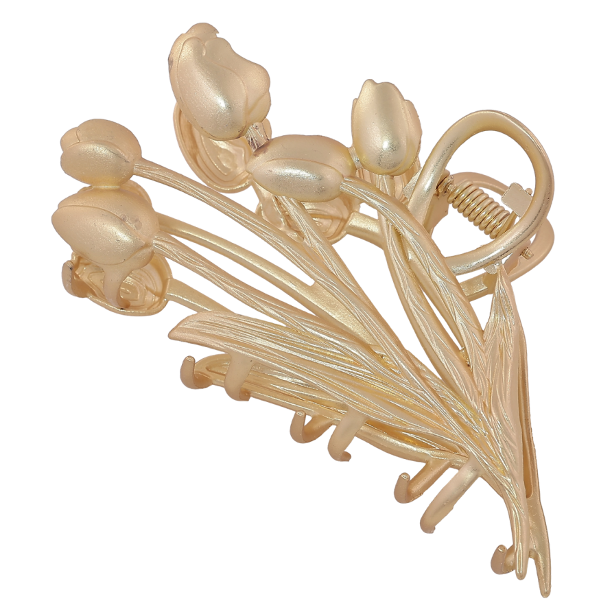 Краб металевий «Букет тюльпанів, матове покриття» довжина 9.5см фото №1