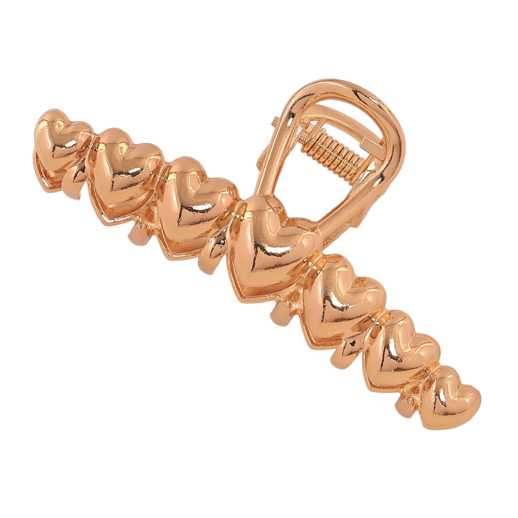 Краб металлический Узор сердечки длина 7.5см фото №19