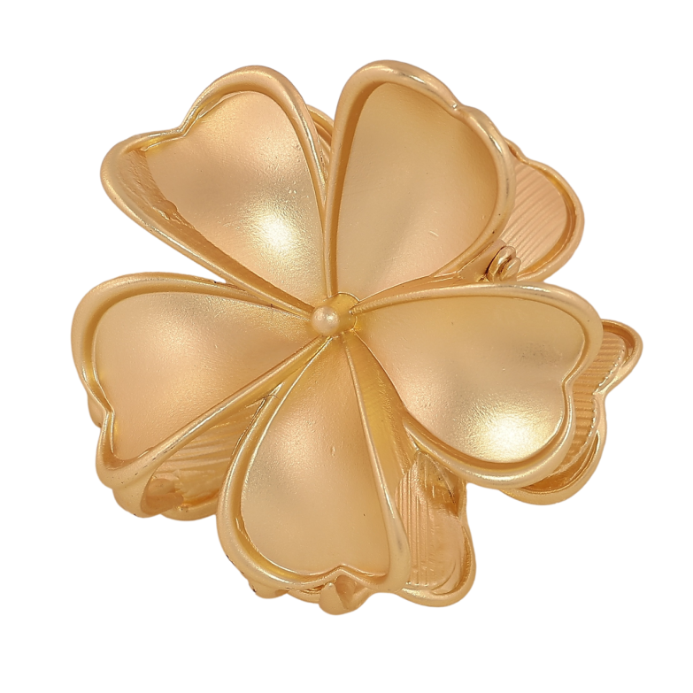 Краб металевий «Квітка» довжина 5х5см фото №4 Краб металевий «Квітка» довжина 5х5см фото №4