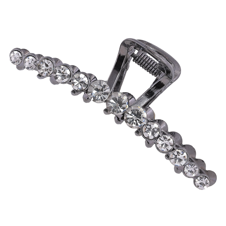 Краб металевий «Доріжка страз» довжина 7,5см фото №1