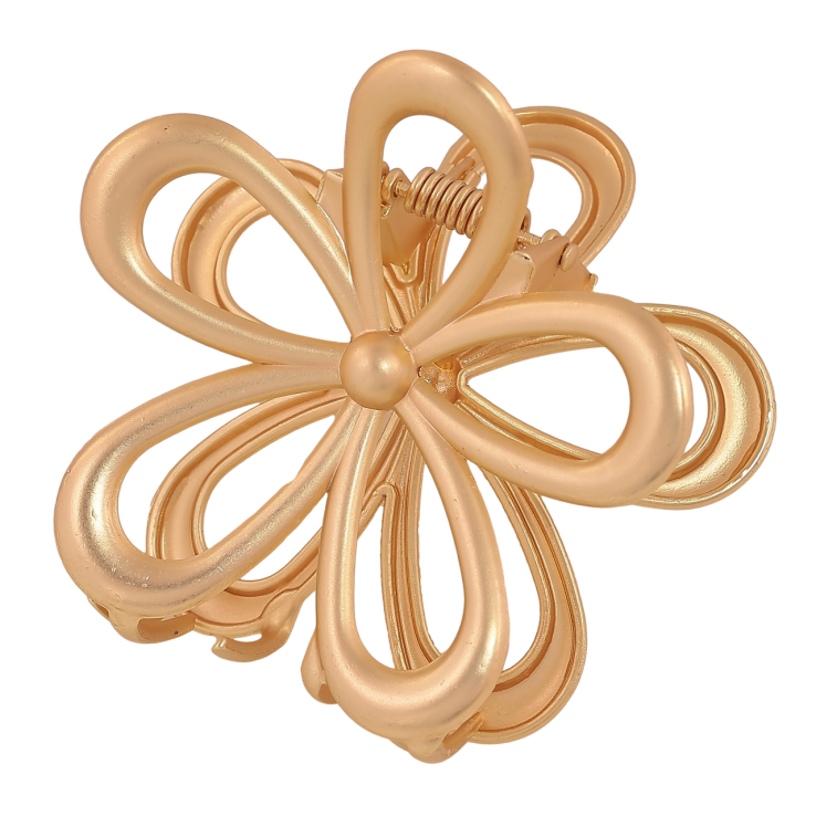 Краб металевий «Квітка, матове покриття» довжина 6.5см фото №12