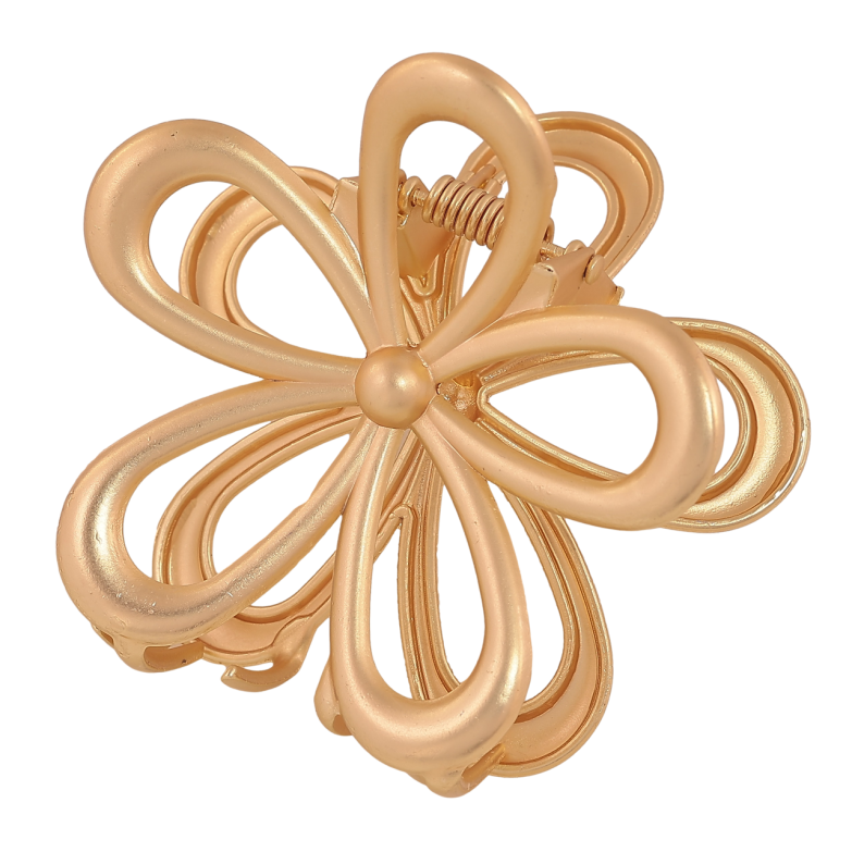 Краб металевий «Квітка, матове покриття» довжина 6.5см фото №7