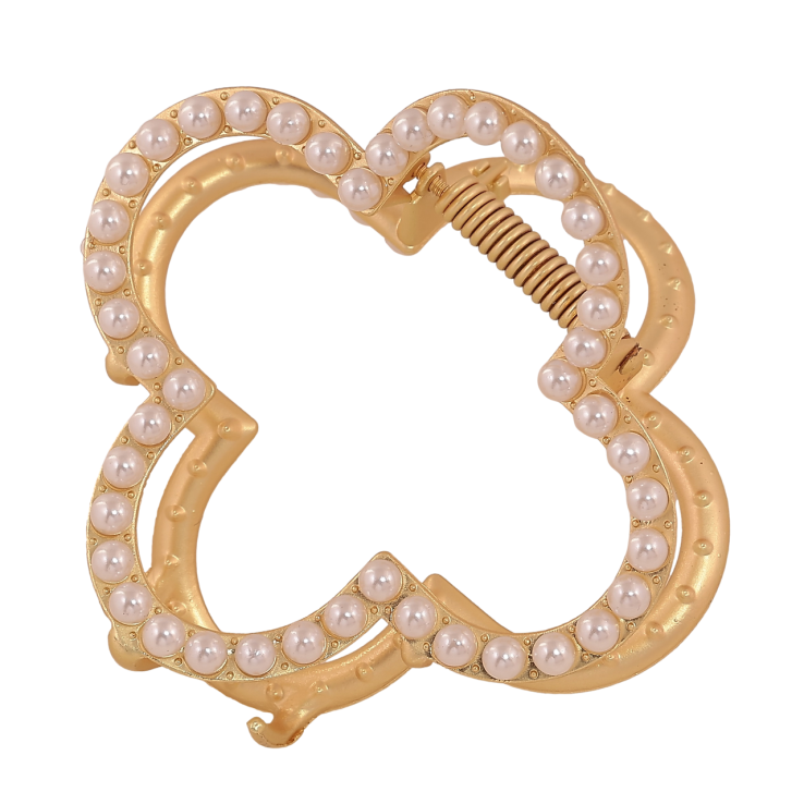 Краб металевий «Квітка з перлинками» довжина 6.5см фото №22