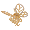 Краб металевий «Метелик зі стразами, матове покриття» довжина 4х6.5см фото №3