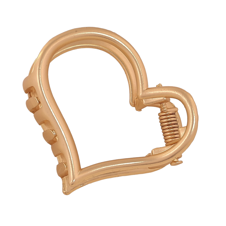 Краб металевий «Сердечко, матове покриття» довжина 3.5х4см фото №18 Краб металевий «Сердечко, матове покриття» довжина 3.5х4см фото №18