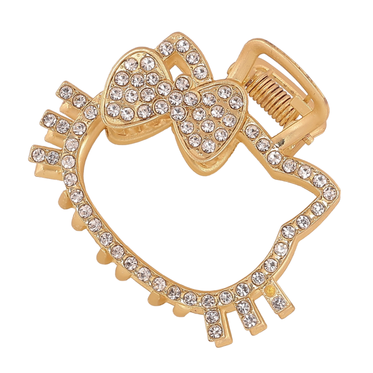 Краб металевий «Hello Kitty зі стразами, матове покриття» довжина 5см фото №15