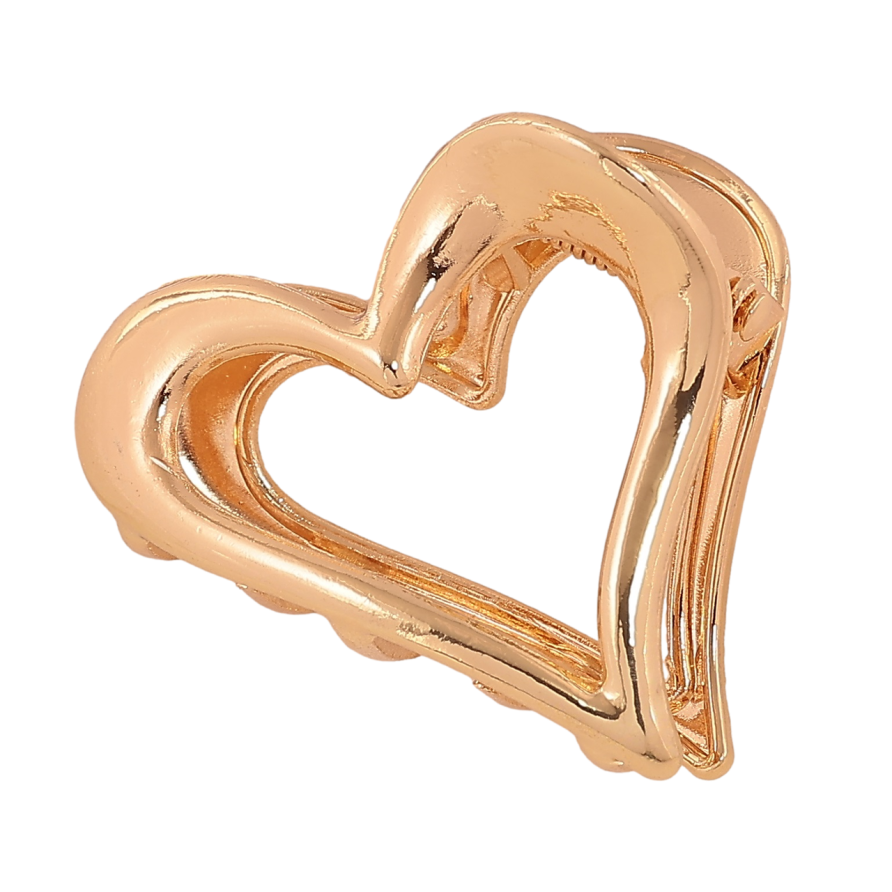 Краб металлический Сердце длина 4см фото №1