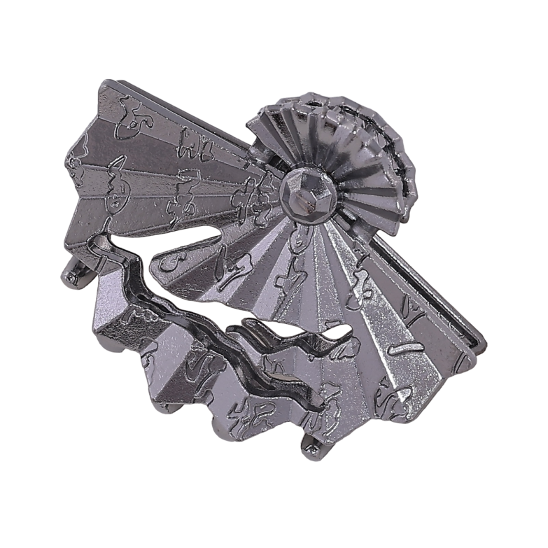 Краб металевий «Віяло з візерунком» довжина 4см фото №1