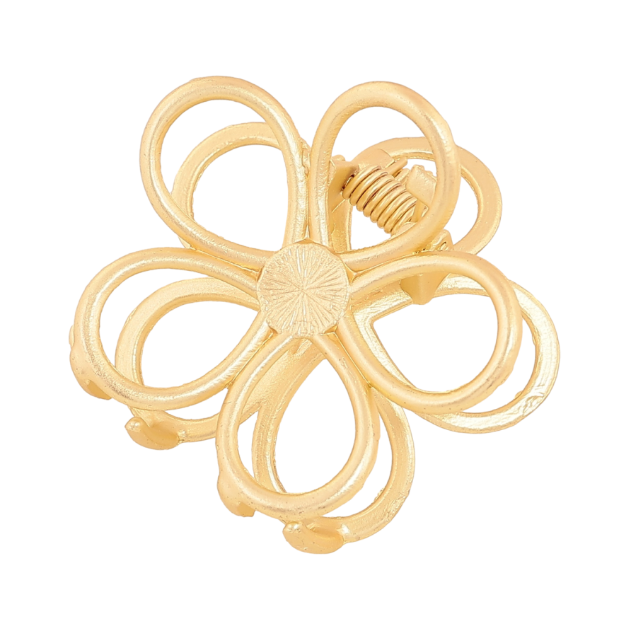 Краб металевий «Квітка, матове покриття» довжина 4см фото №1