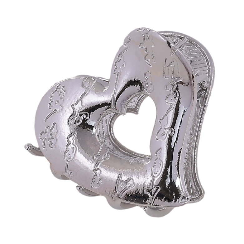 Краб металевий «Сердечко з візерунком» довжина 3,5см фото №8