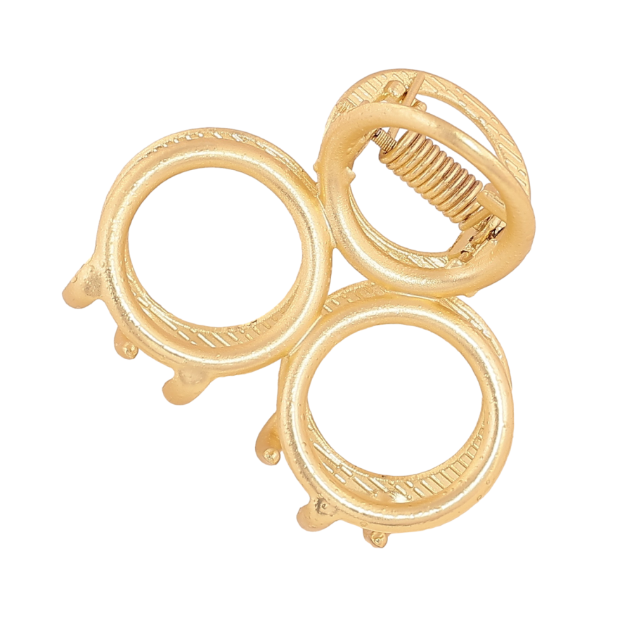 Краб металевий «Колечка, матове покриття» довжина 4см фото №1