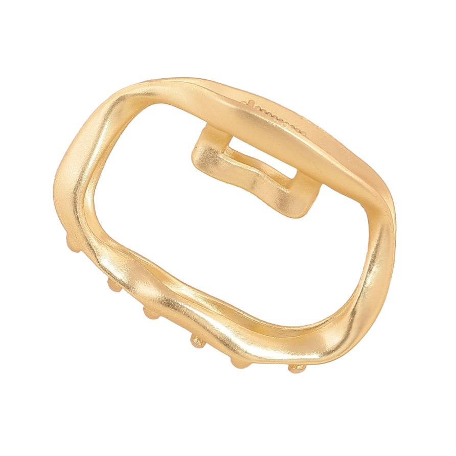 Краб металлический Овал, матовое покрытие длина 4.7см фото №1