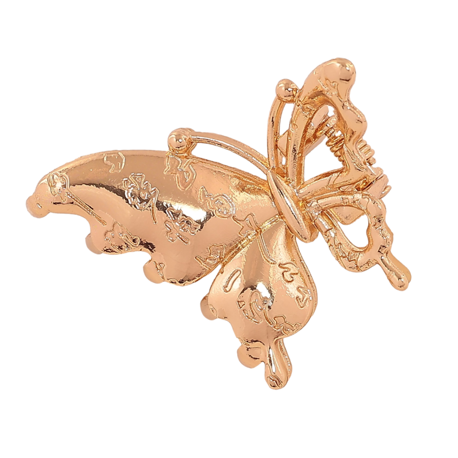 Краб металевий «Метелик з візерунком» довжина 4см фото №1 Краб металевий «Метелик з візерунком» довжина 4см фото №1