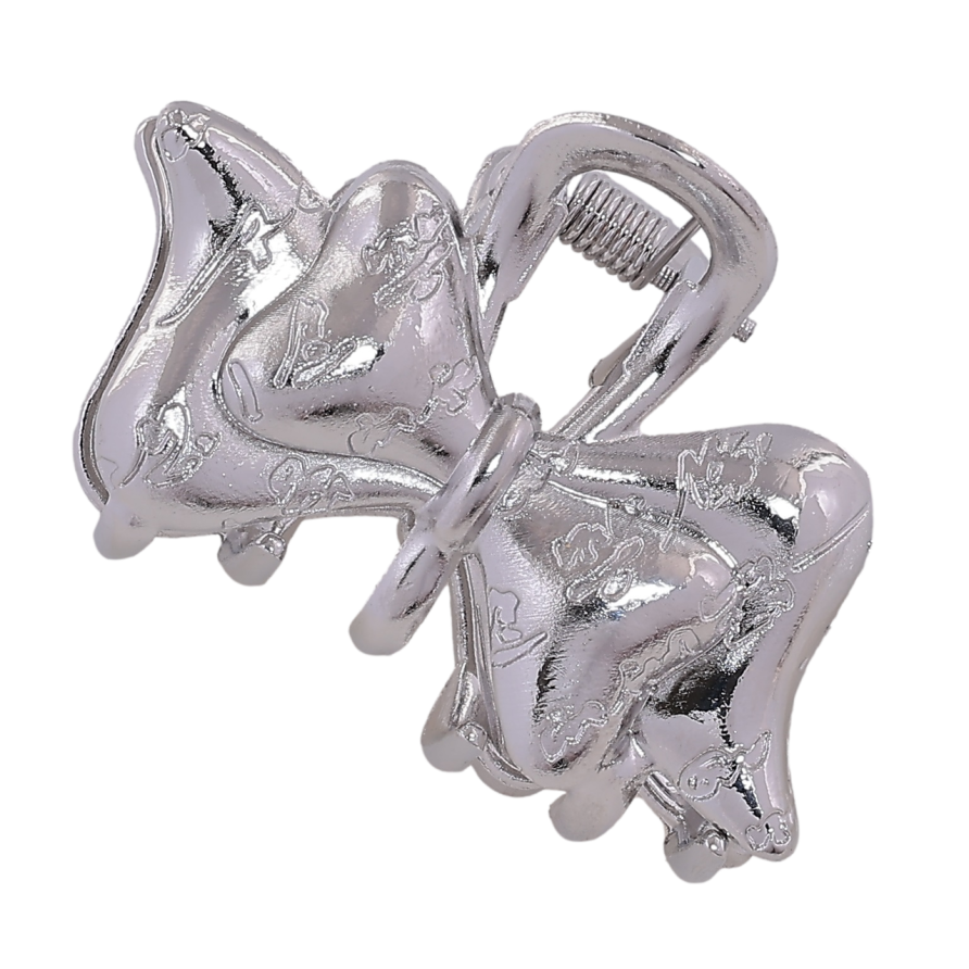 Краб металевий «Бант з візерунком» довжина 4,5см фото №1